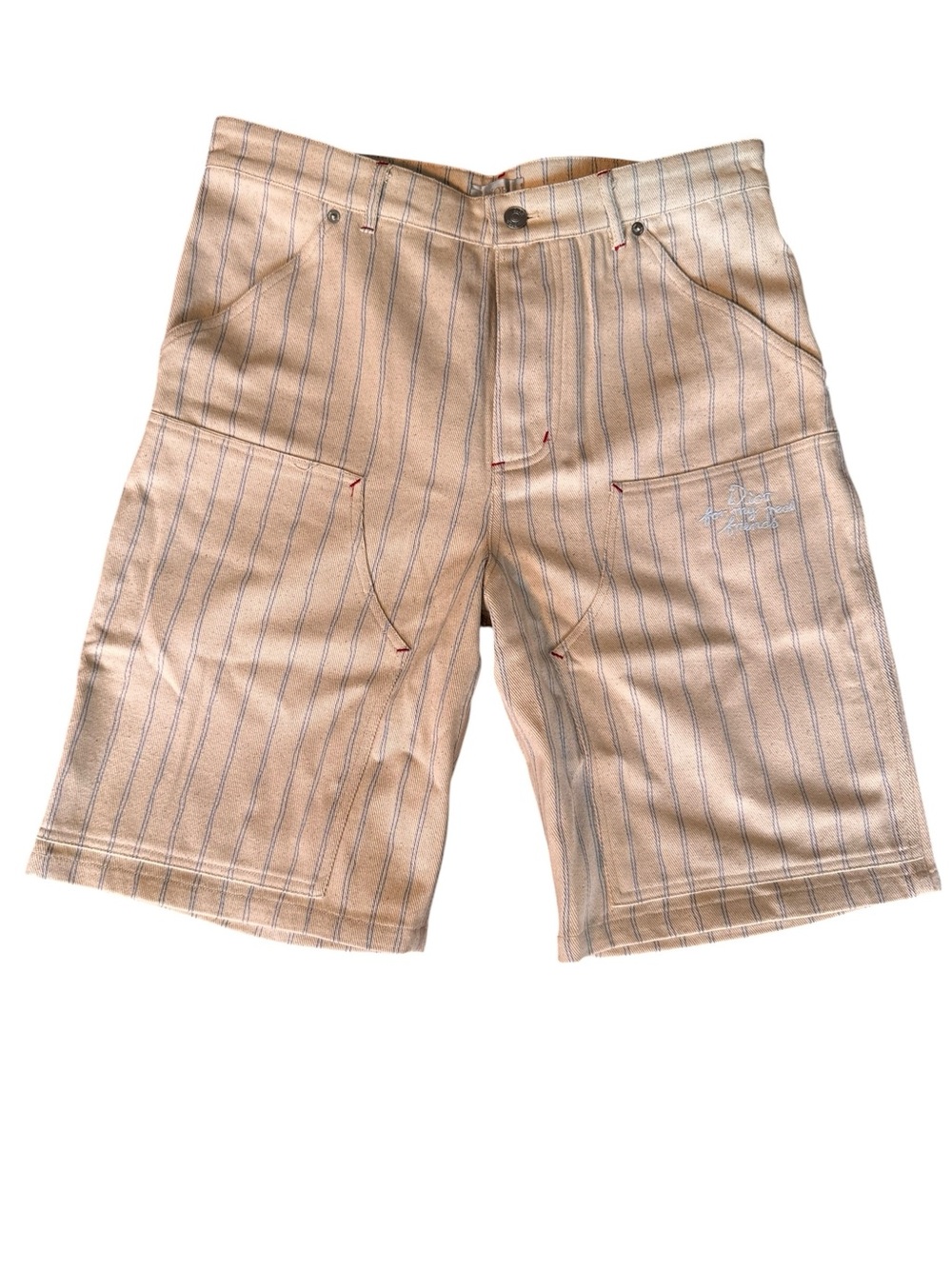 Christian Dior Atelier Pinstripe Cargo Denim Shorts – Size M (Made in Japan)